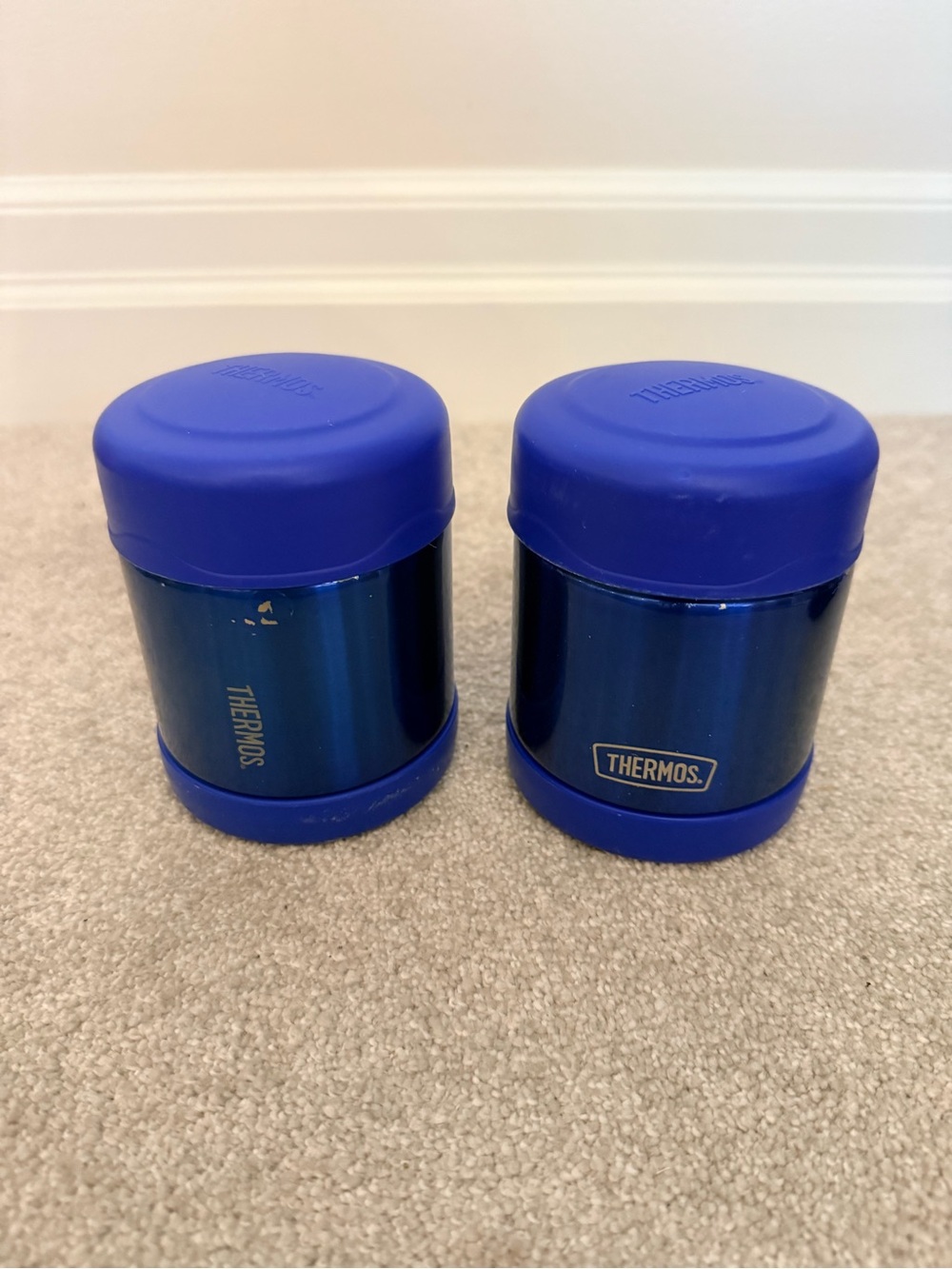 Thermos Blue Stainless Food Jars (Pair)